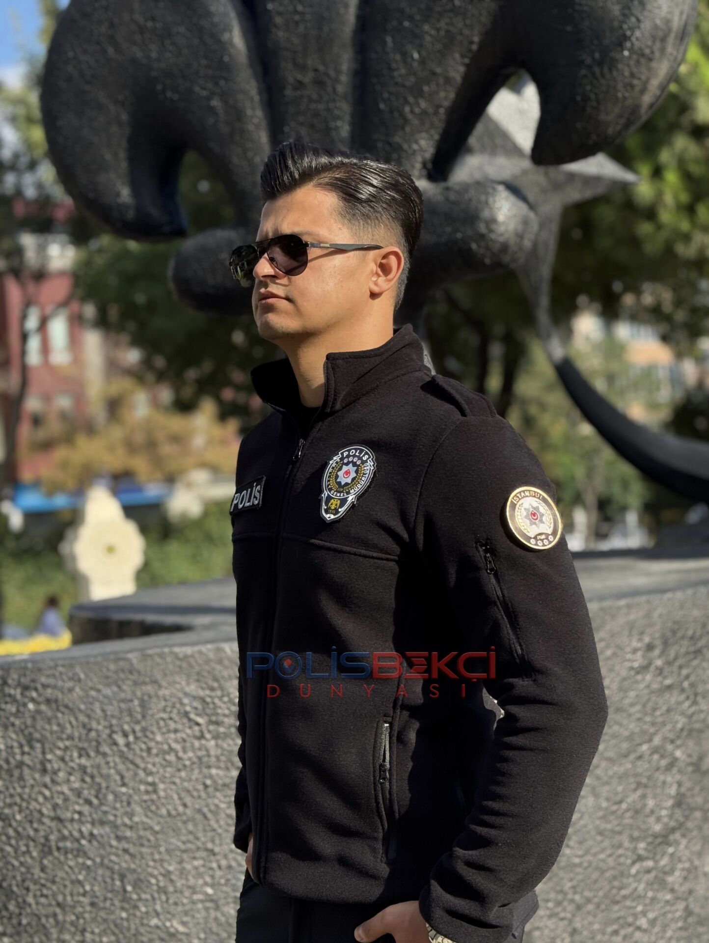SİYAH POLİS POLAR MONT