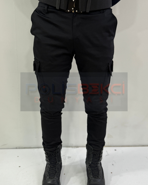 SİYAH LİKRALI ZABITA PANTOLON