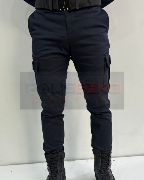 LACİVERT LİKRALI POLİS PANTOLONU