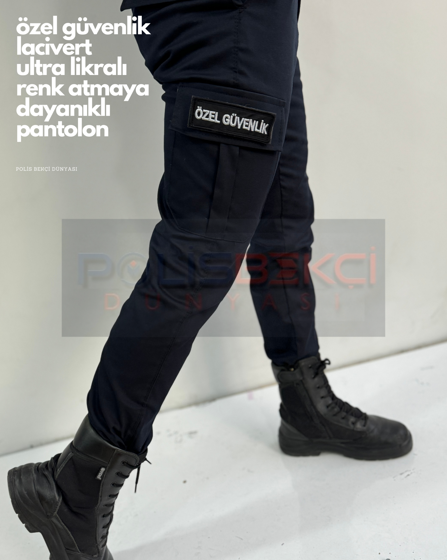 4 MEVSİMLİK  ULTRA LİKRALI LACİVERT  ÖZEL GÜVENLİK PANTOLUNU