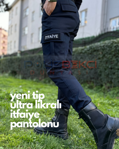 NANO KUMAŞ  ULTRA LİKRALI  LACİVERT İTFAİYE PANTOLONU