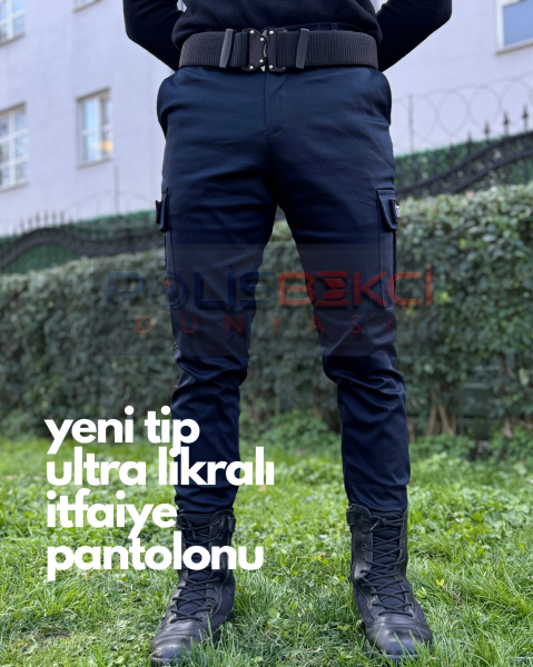 NANO KUMAŞ  ULTRA LİKRALI  LACİVERT İTFAİYE PANTOLONU