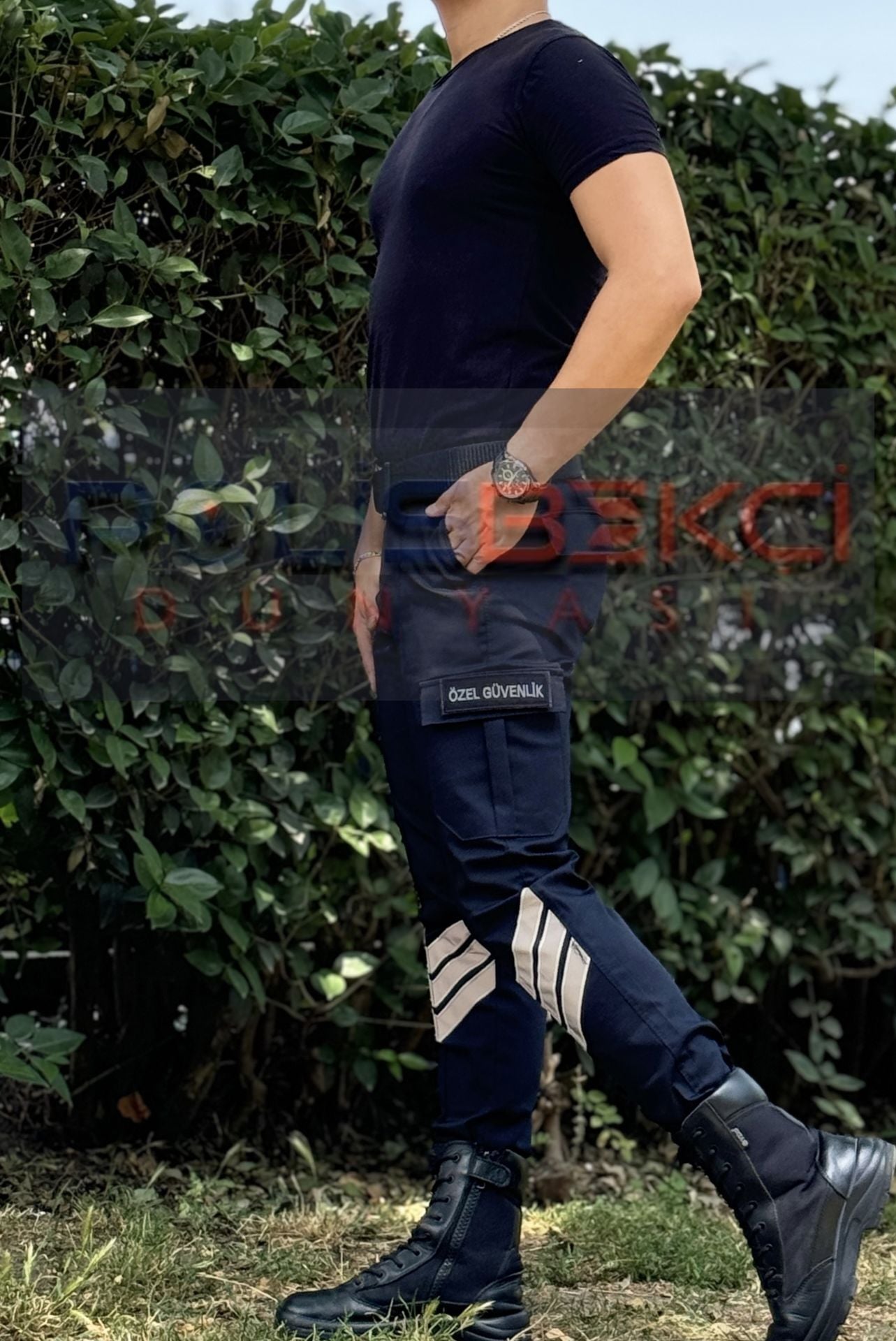 4 MEVSİMLİK YENİ TİP ULTRA LİKRALI  LACİVERT  GÜVENLİK PANTOLONU