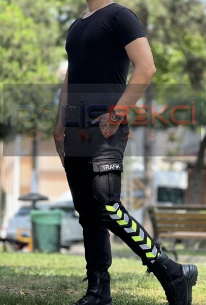 SİYAH ULTRA LİKRALI TRAFİK PANTOLONU