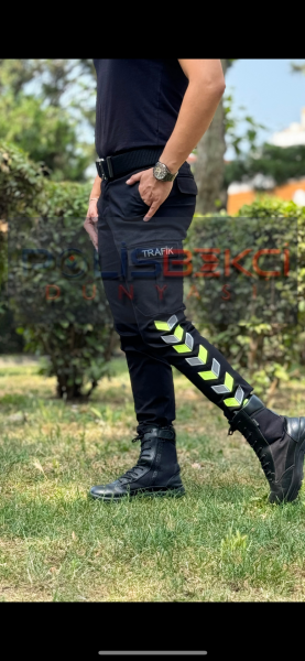 SİYAH ULTRA LİKRALI TRAFİK PANTOLONU