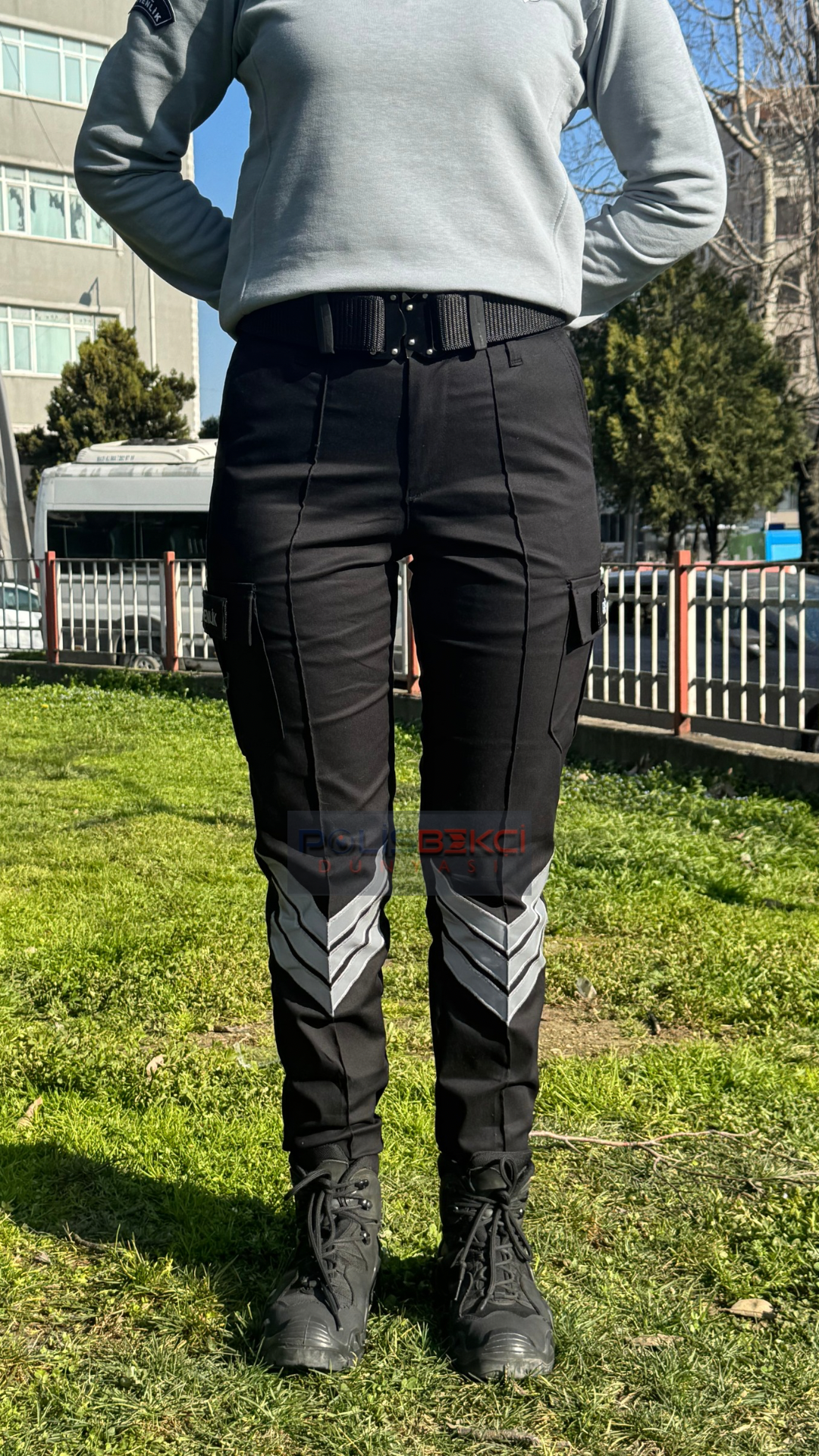 KIŞLIK UNİSEX YENİTİP  SİYAH ULTRA LİKRALI GÜVENLİK PANTOLONU